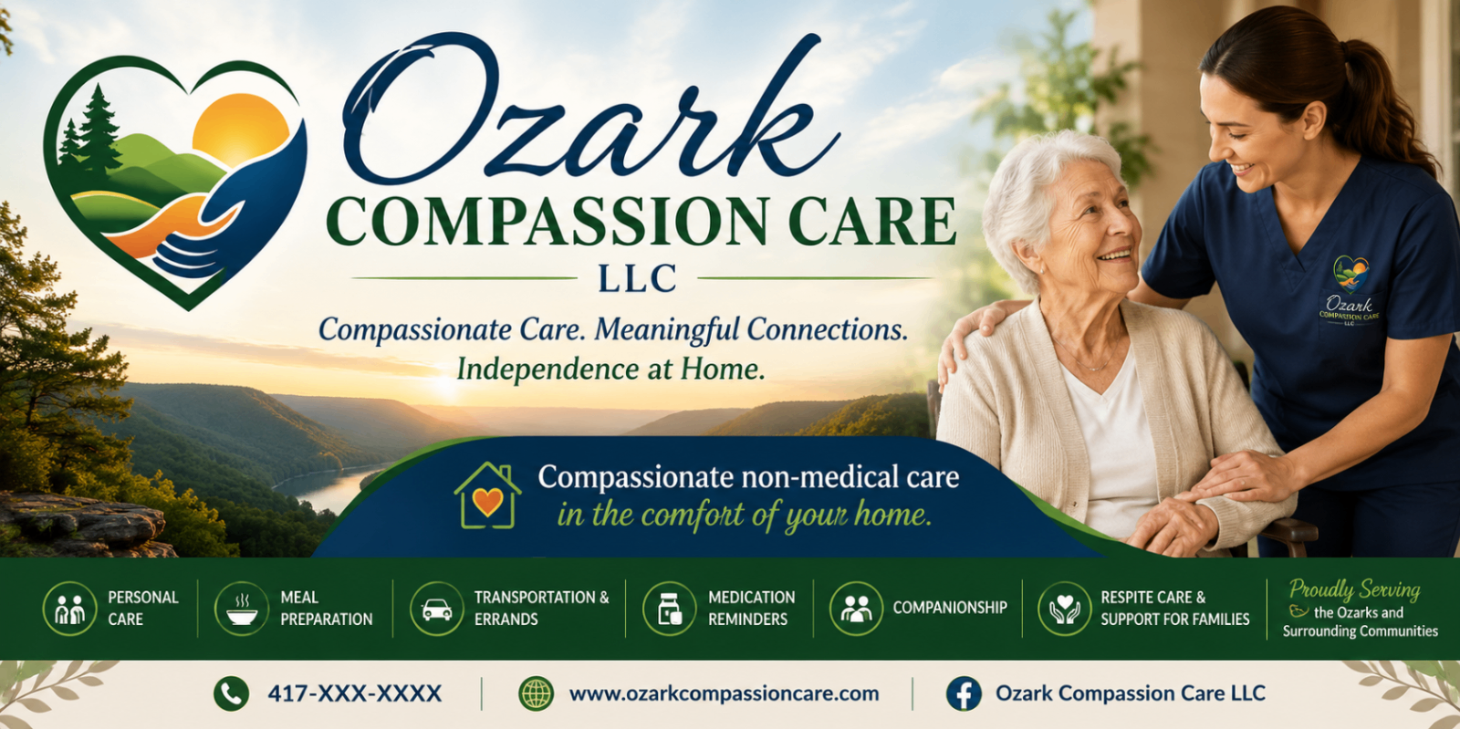 Ozark Compassion Care — Compassionate Care. Meaningful Connections. Independence at Home.